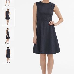 The Toi Dress—Chalk Stripe